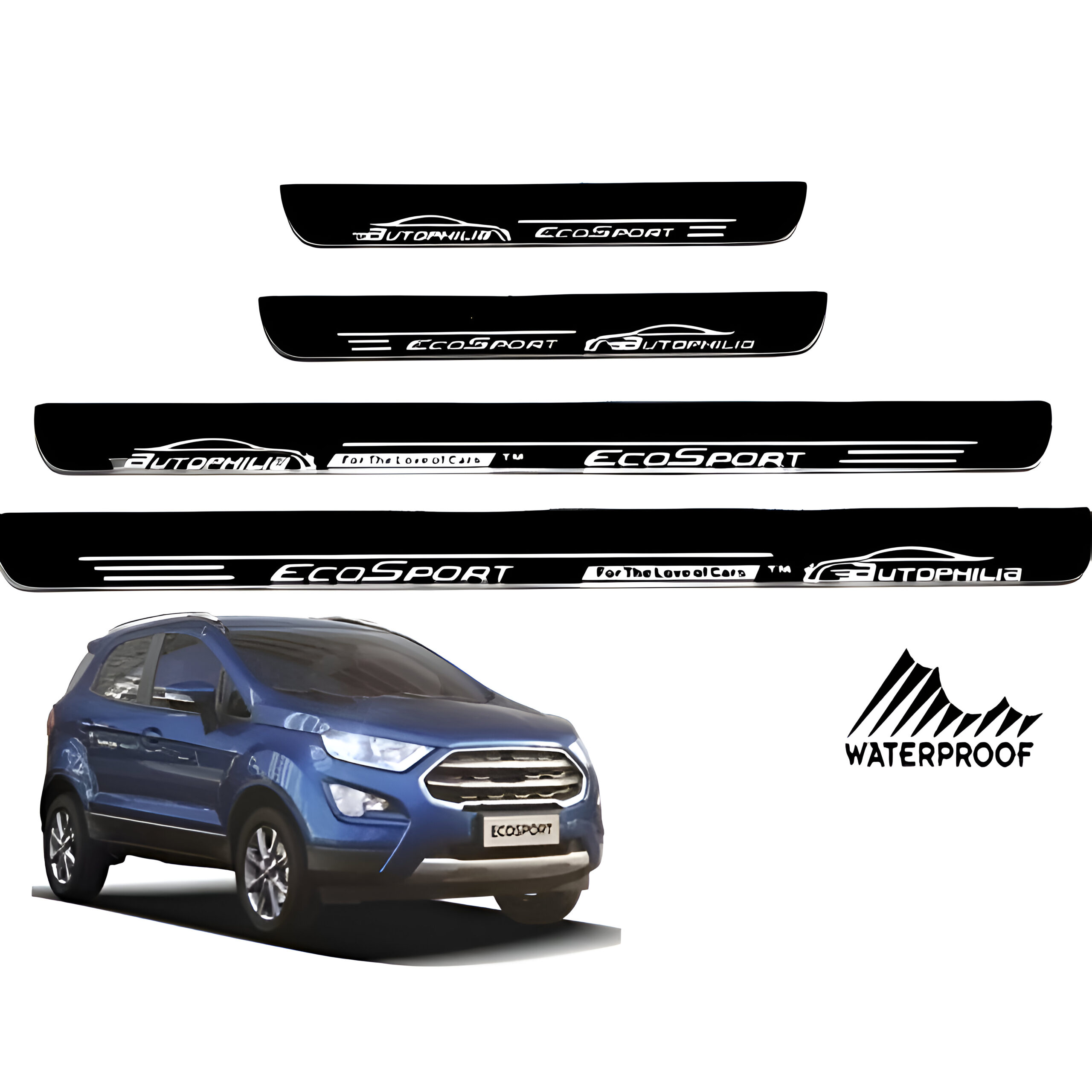 Autophilia Door Scuff Plate compatible with Ford EcoSport