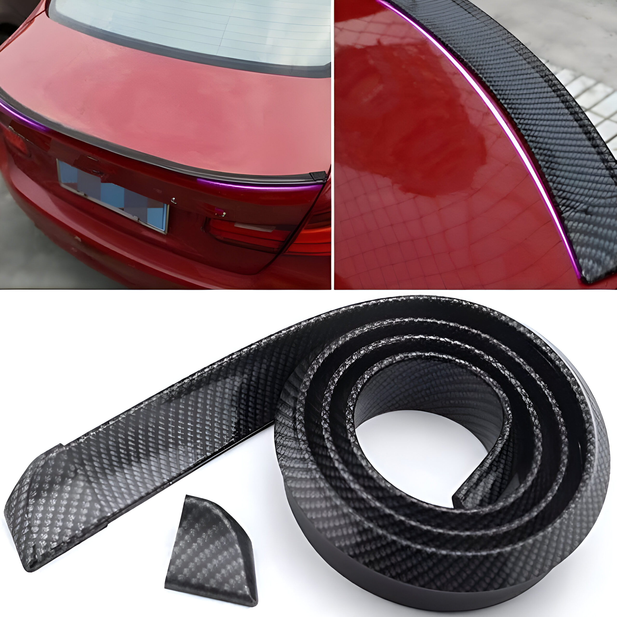 Autophilia Racing Prototype - Rear Lip Spoiler for Cars - (Black)
